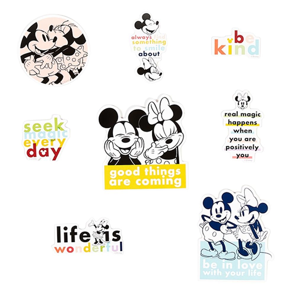 Disney© Mickey Mouse & Minnie Mouse Colorblock Die Cut Vinyl Decal ...