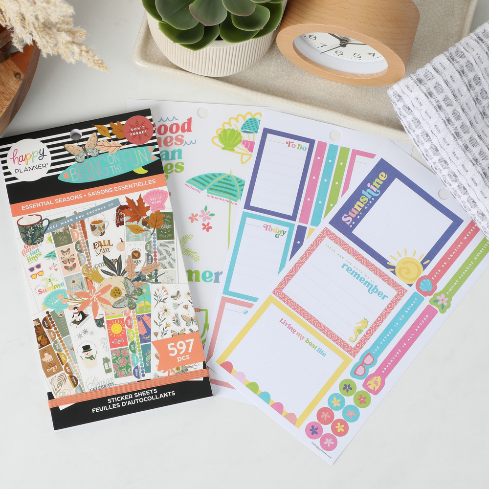 Value Pack Stickers – Essential Seasons – The Happy Planner
