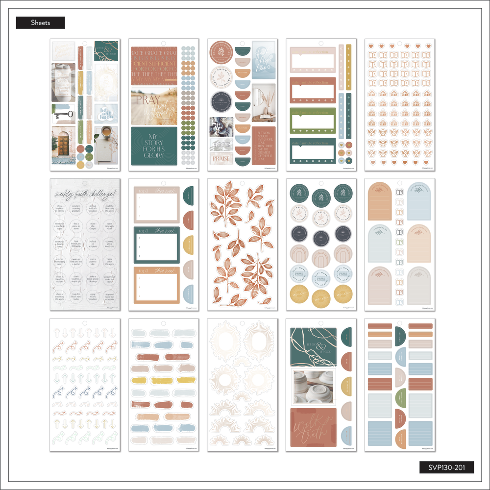 Faith Mood – Value Pack Stickers – The Happy Planner