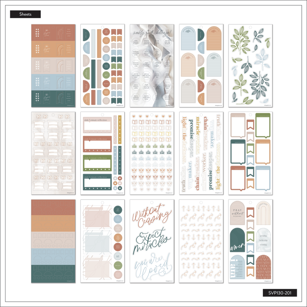 Faith Mood – Value Pack Stickers – The Happy Planner