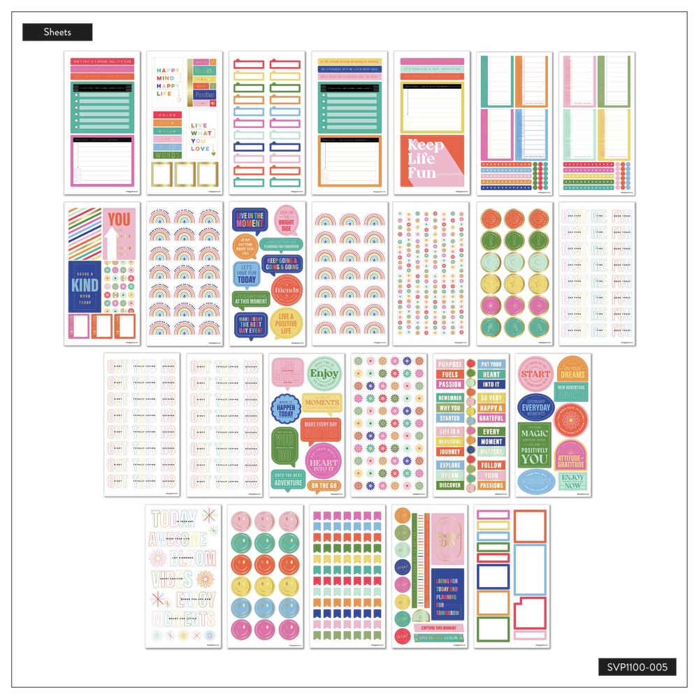 Planner Essentials – Mega Value Pack Stickers – 100 Sheets – The Happy ...