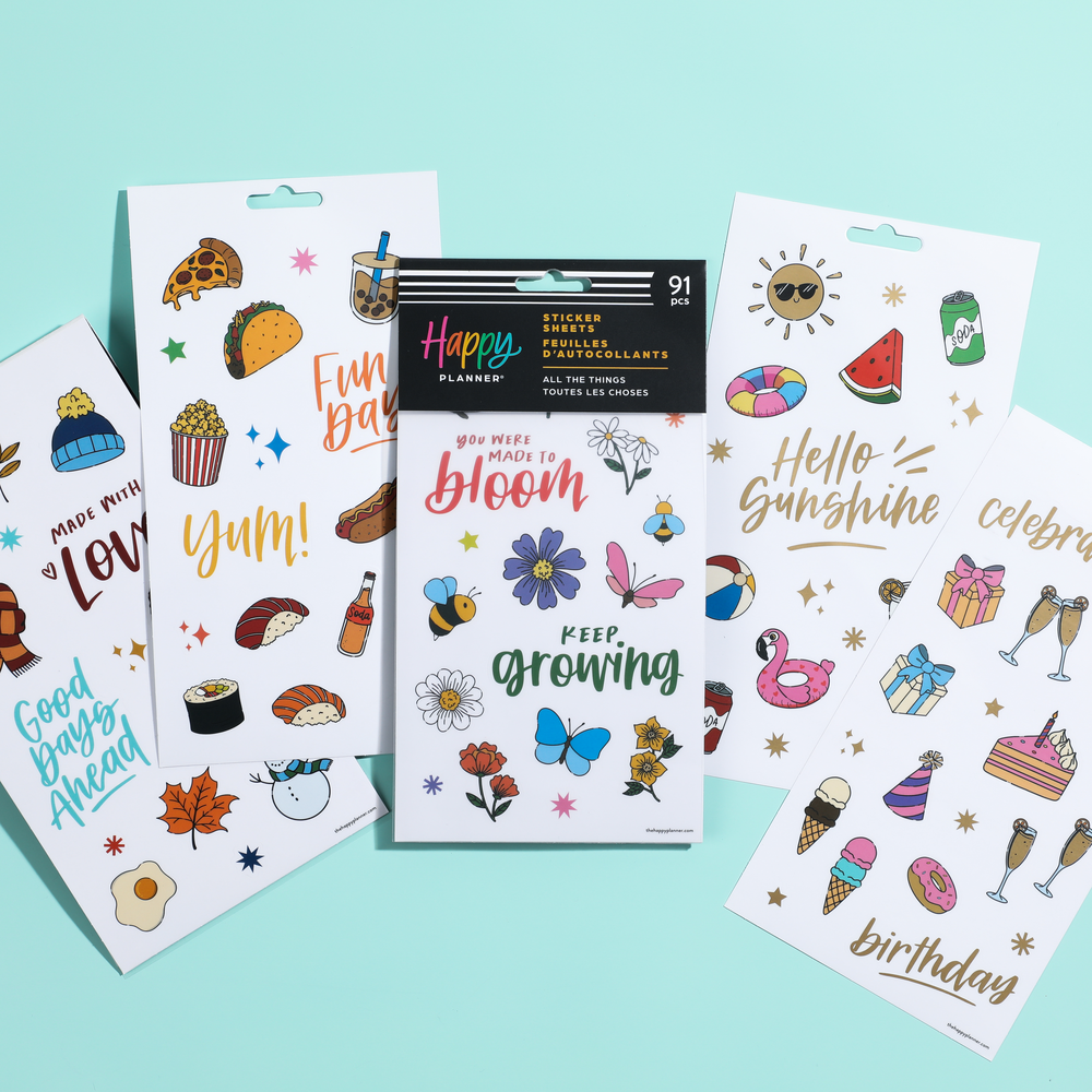 All the Things Icons – 5 Sticker Sheets – The Happy Planner
