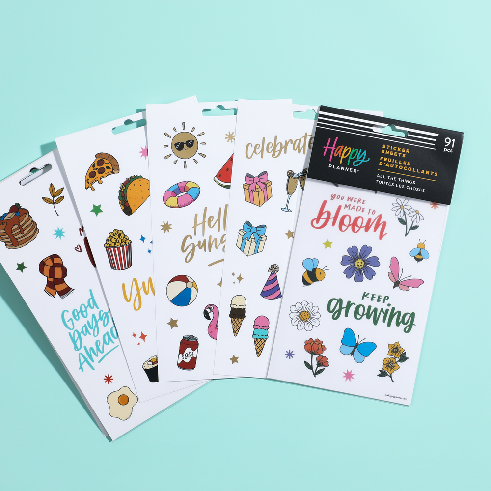 All the Things Icons – 5 Sticker Sheets – The Happy Planner