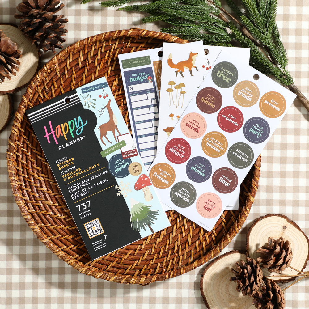 Woodland Seasons Christmas – Value Pack Stickers – The Happy Planner