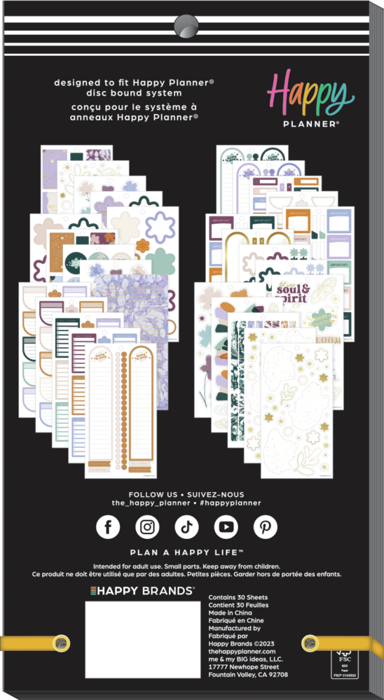 Pressed & Painted – Value Pack Stickers – The Happy Planner