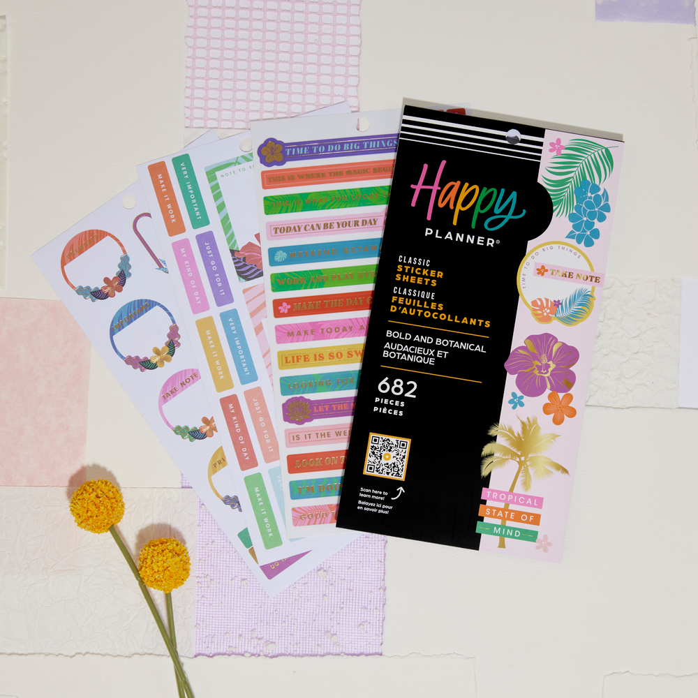 Bold & Botanical – Value Pack Stickers – The Happy Planner