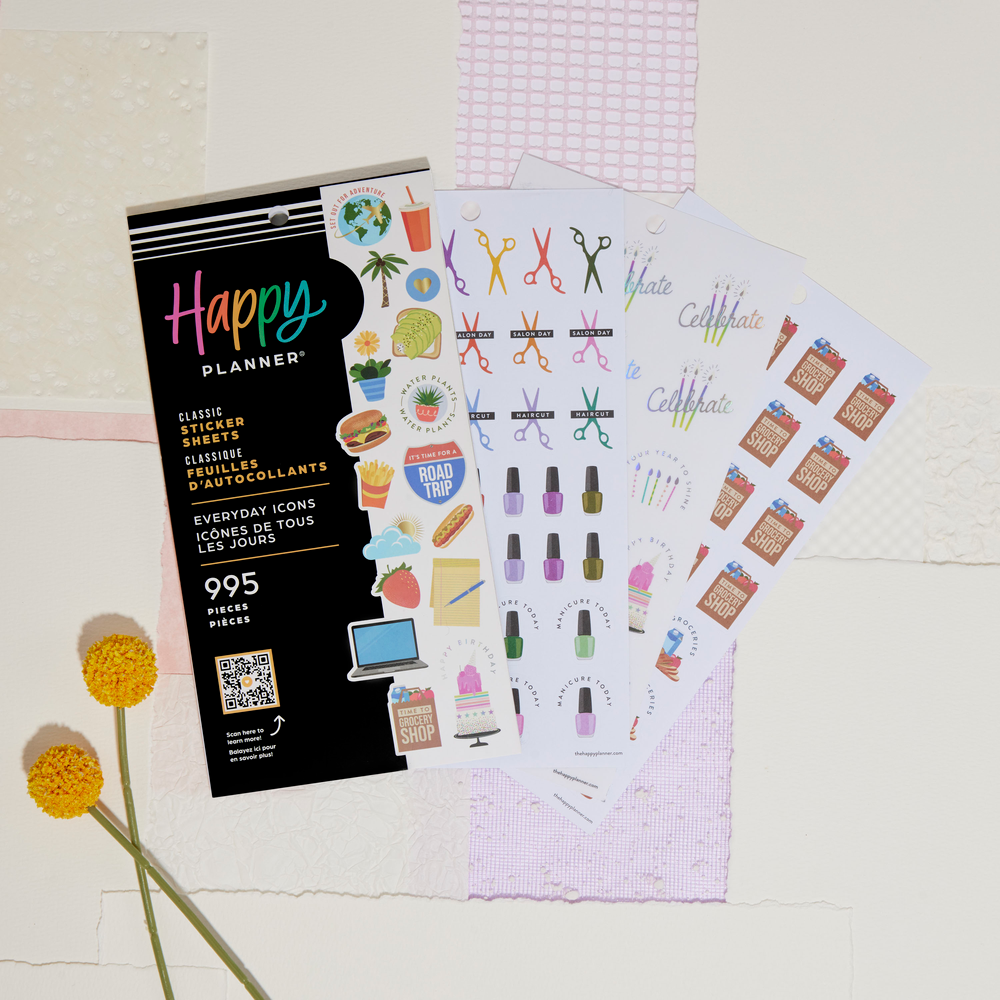 Everyday Bright + Bold Icons – Value Pack Stickers – The Happy Planner