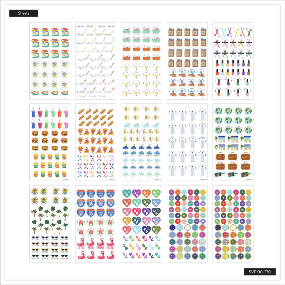 Everyday Bright + Bold Icons – Value Pack Stickers – The Happy Planner
