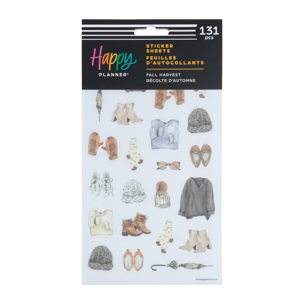 Fall Harvest – 5 Sticker Sheets – The Happy Planner