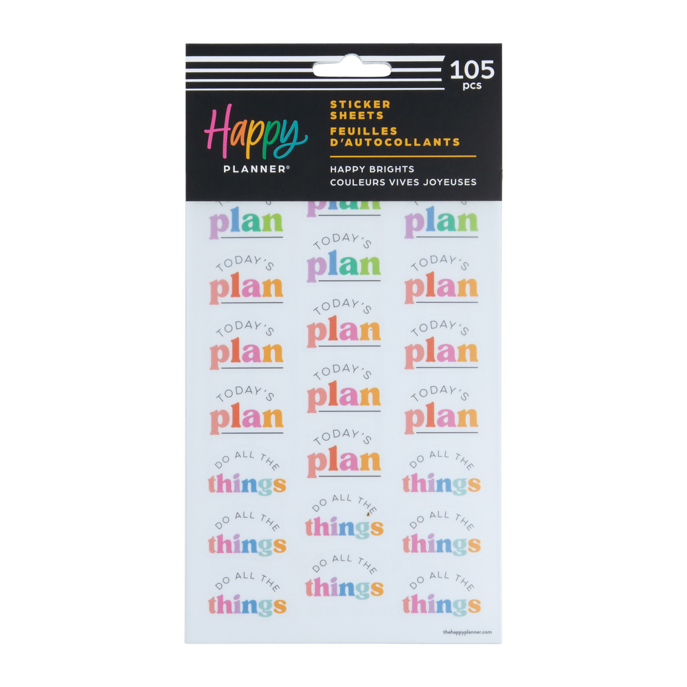Happy Brights – 5 Sticker Sheets – The Happy Planner