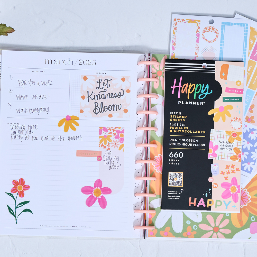 Picnic Blossom – Value Pack Stickers – The Happy Planner