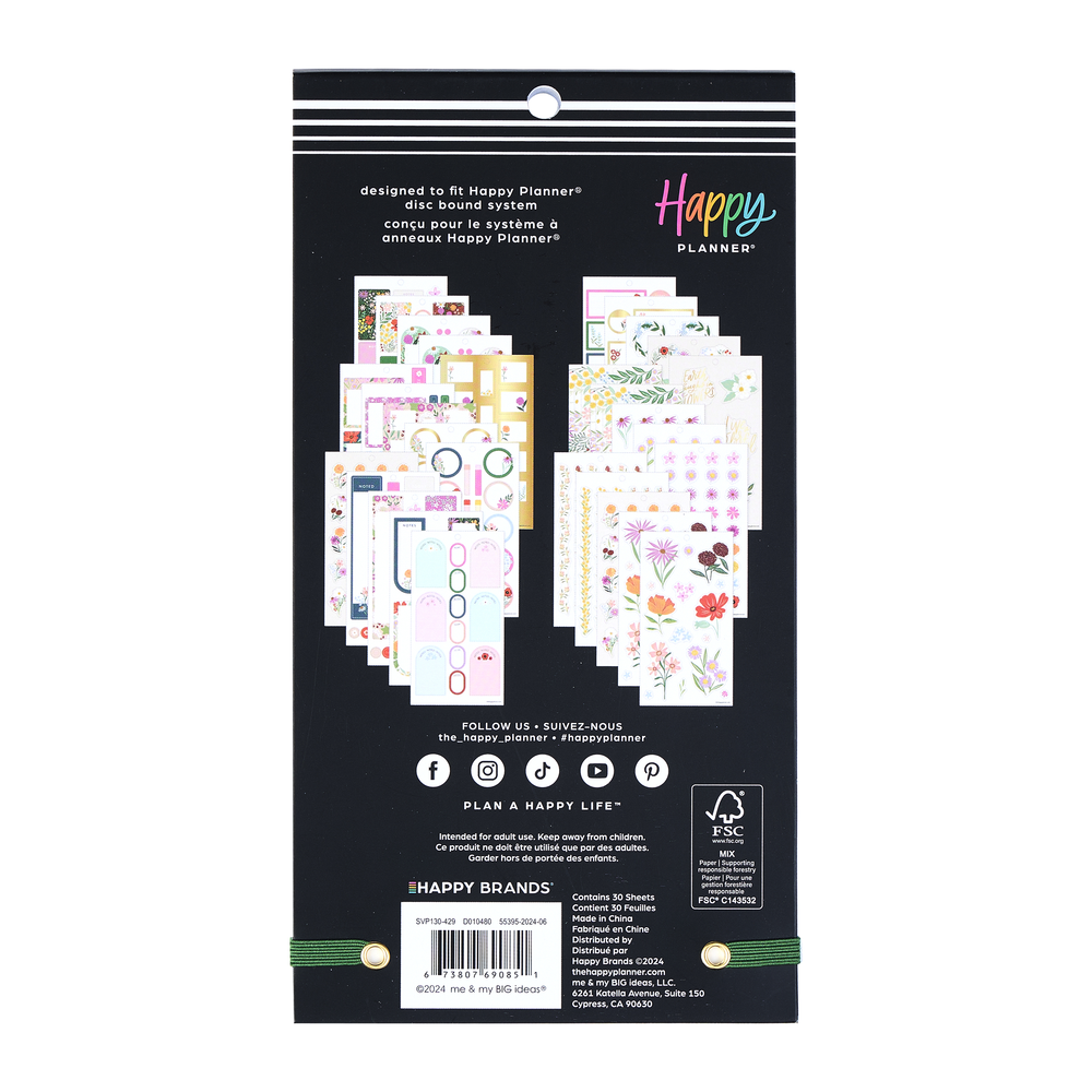 Blooming Bouquet – Value Pack Stickers – The Happy Planner
