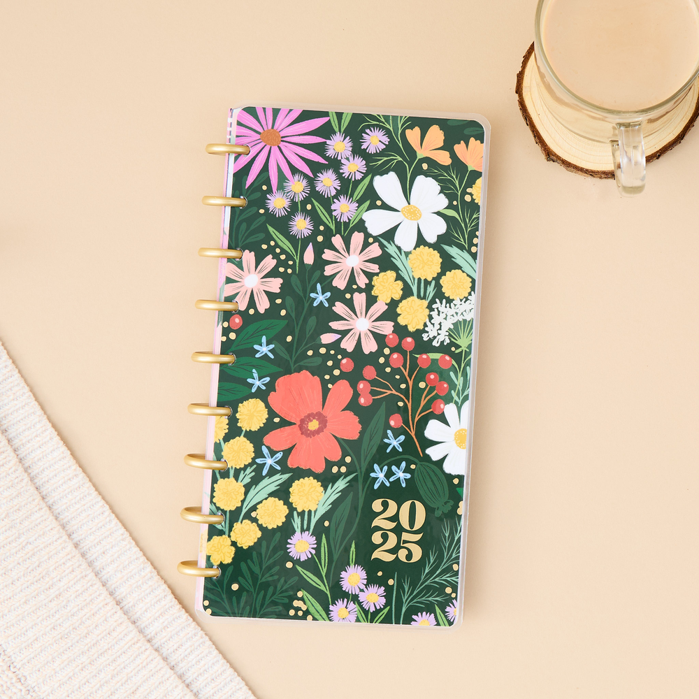 2025 Blooming Bouquet Planner – Skinny Classic Horizontal Layout – 12