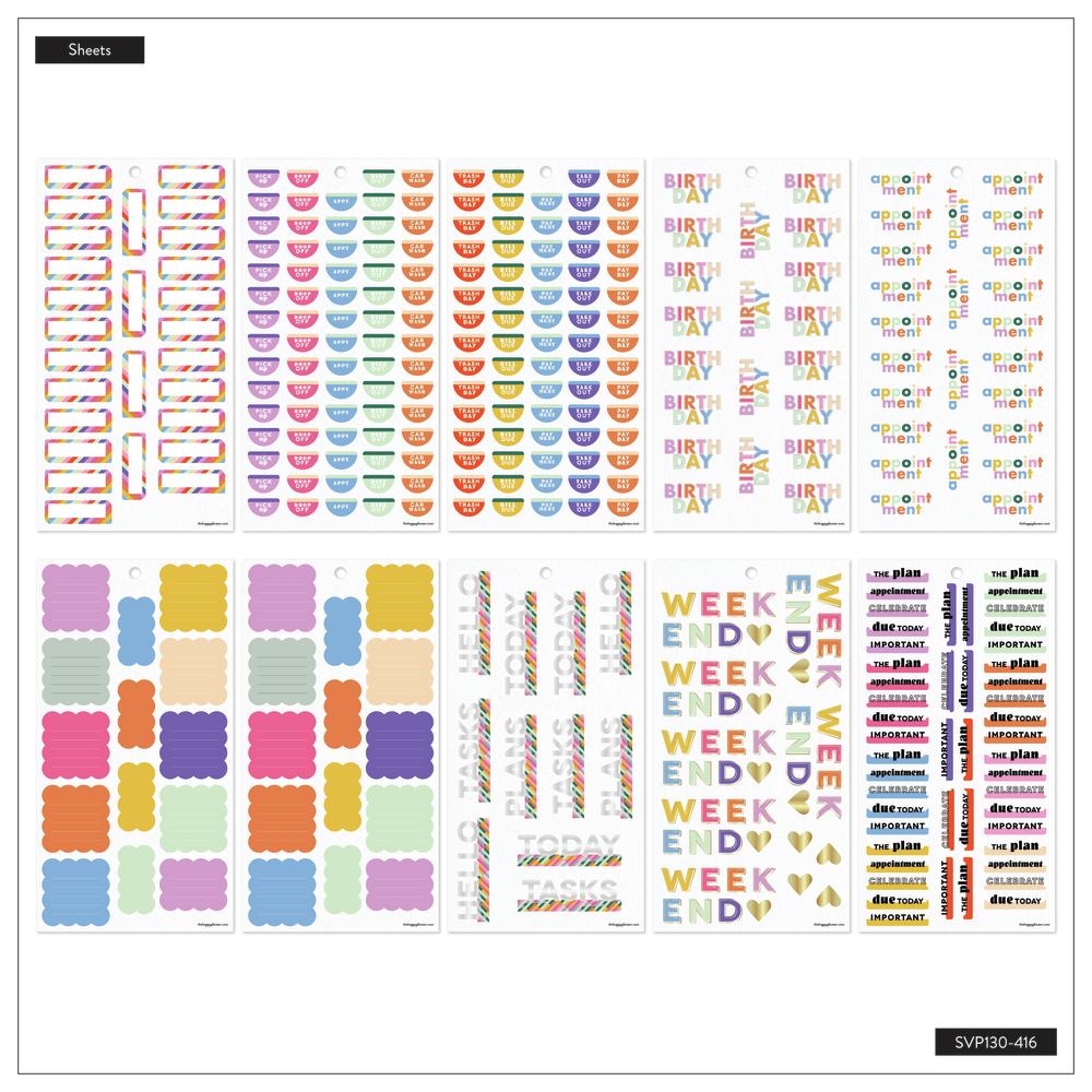 Building Blocks – Value Pack Stickers – The Happy Planner