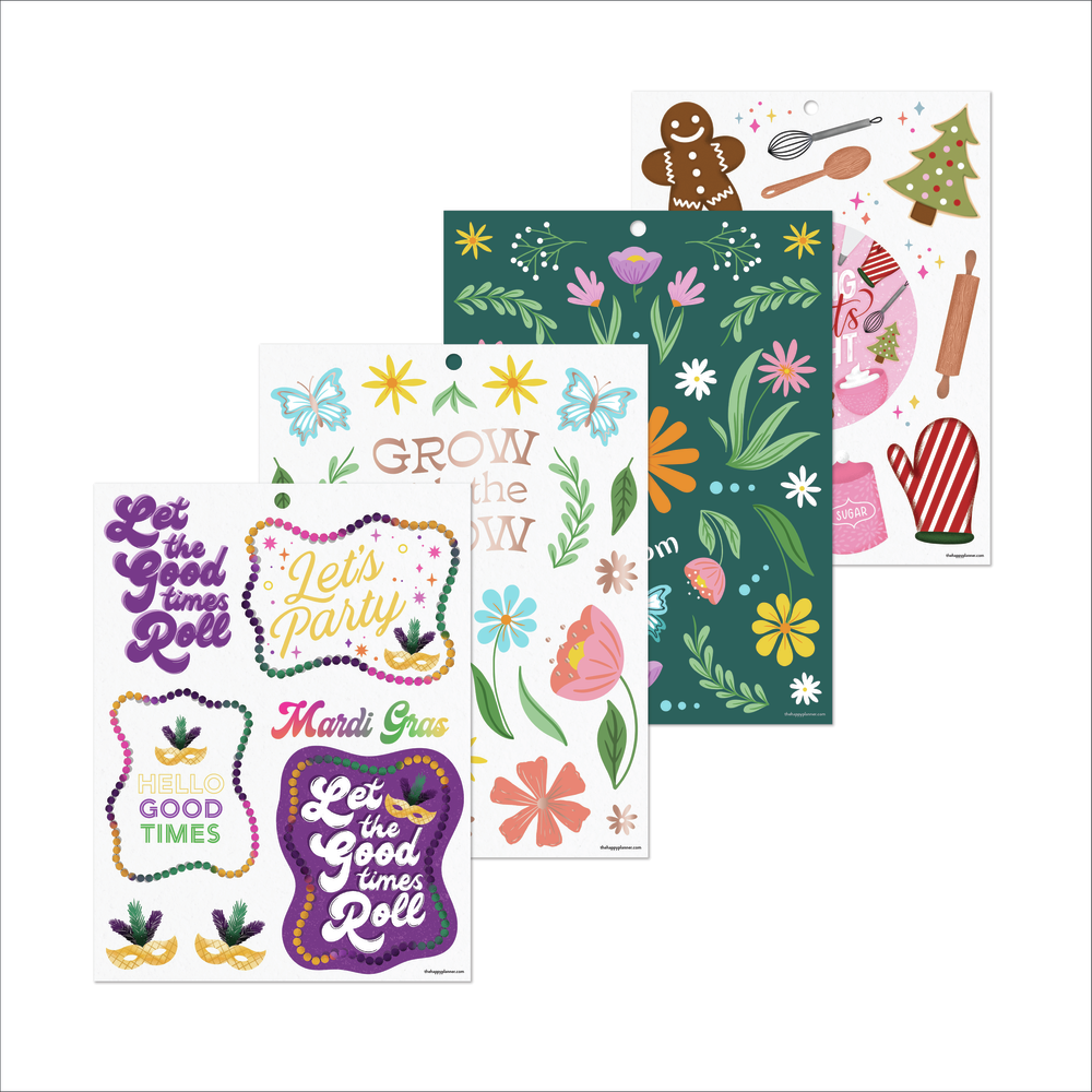 Seasons of Joy – Large Value Pack Stickers – The Happy Planner
