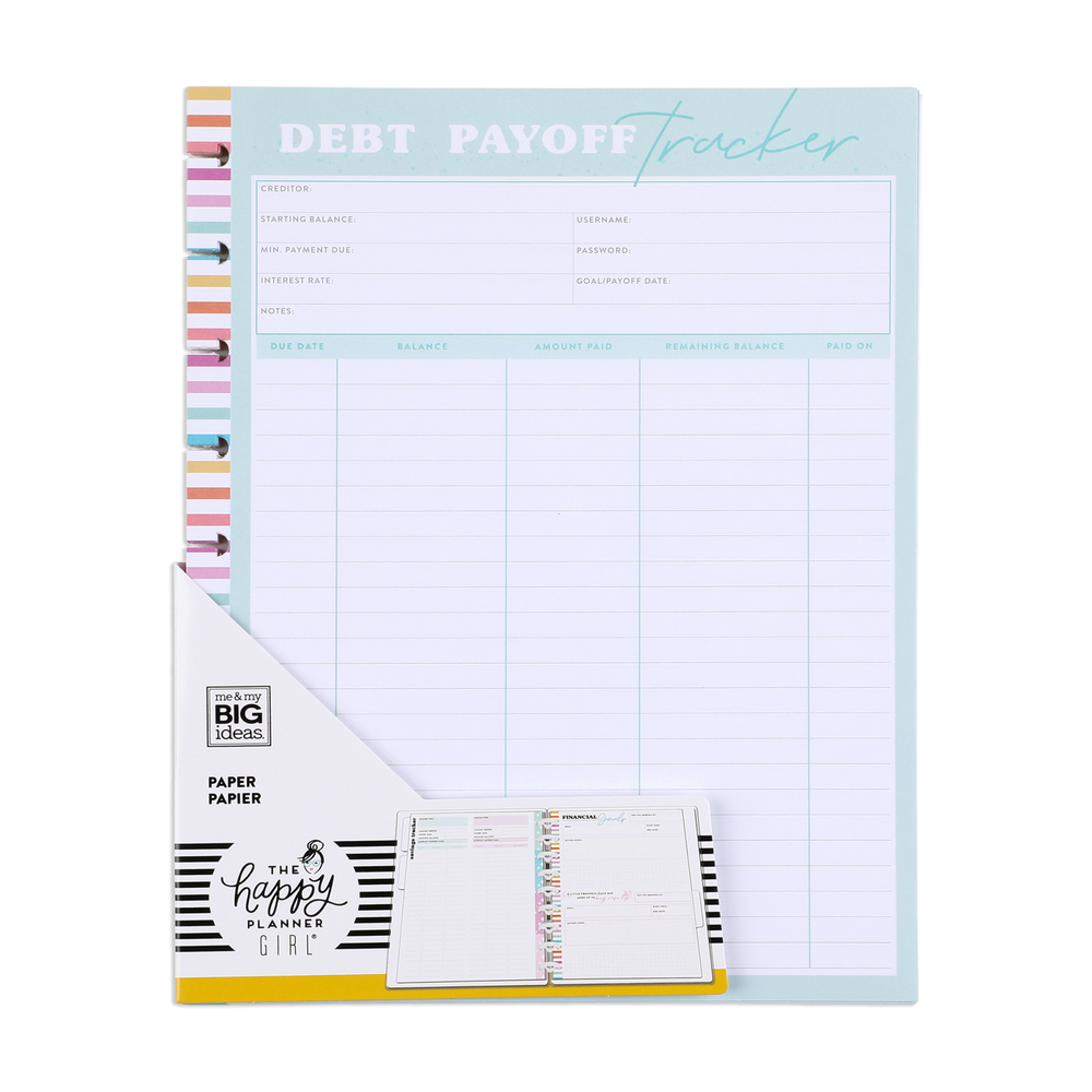 Savvy Saver Classic Filler Paper – Debt Payoff Tracker – The Happy Planner